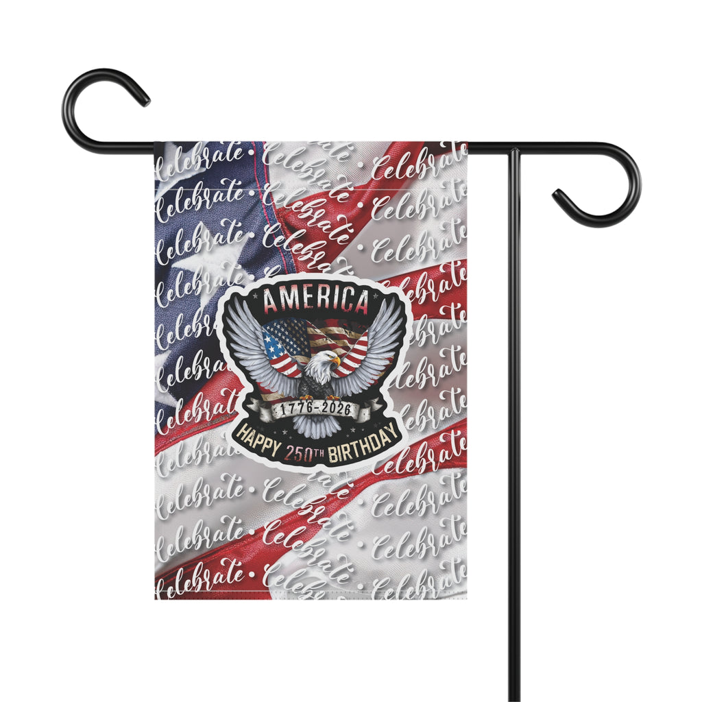 America 250th Celebration Garden Flag